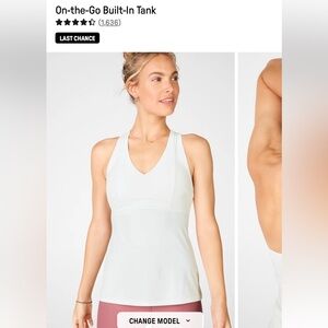 Fabletics NWT Mila Built-In-Tank size Medium